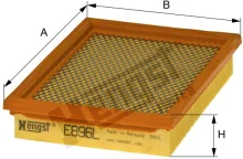 HENGST FILTER vzduchový filter E896L