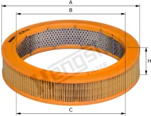 HENGST FILTER vzduchový filter E89L