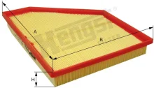 HENGST FILTER vzduchový filter E911L