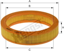 HENGST FILTER vzduchový filter E849L