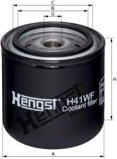 HENGST FILTER filter chladiacej kvapaliny H41WF